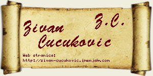 Živan Čučuković vizit kartica
